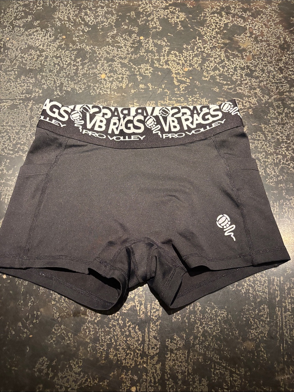 Women's Black Pro Volley Athletic Shorts